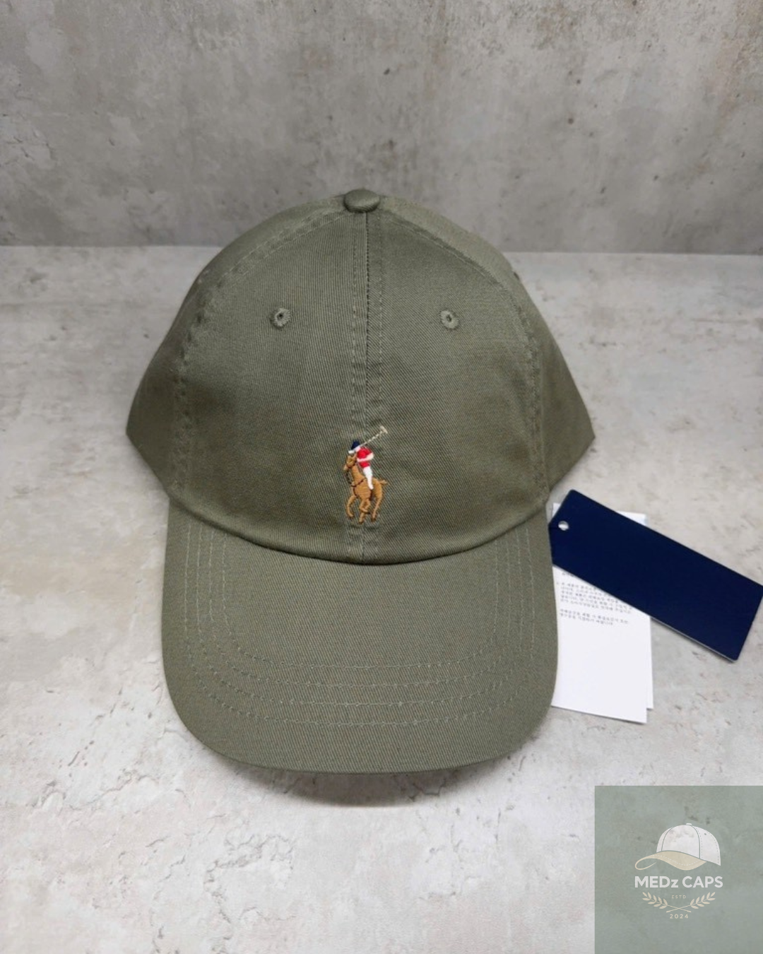 Casquette Premium Polo Ralph Lauren super vert