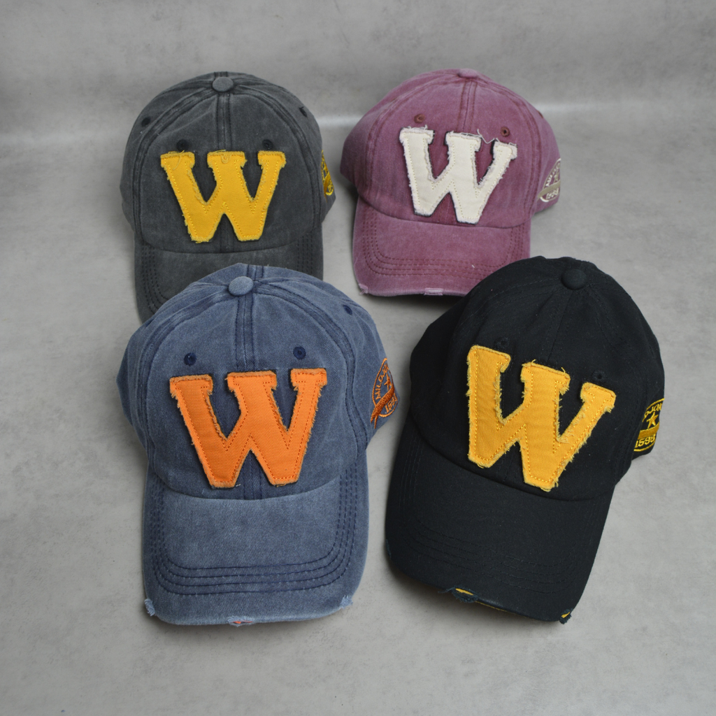 Casquette vintage avec logo "W"  couleurs